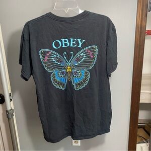 Obey butterfly tshirt